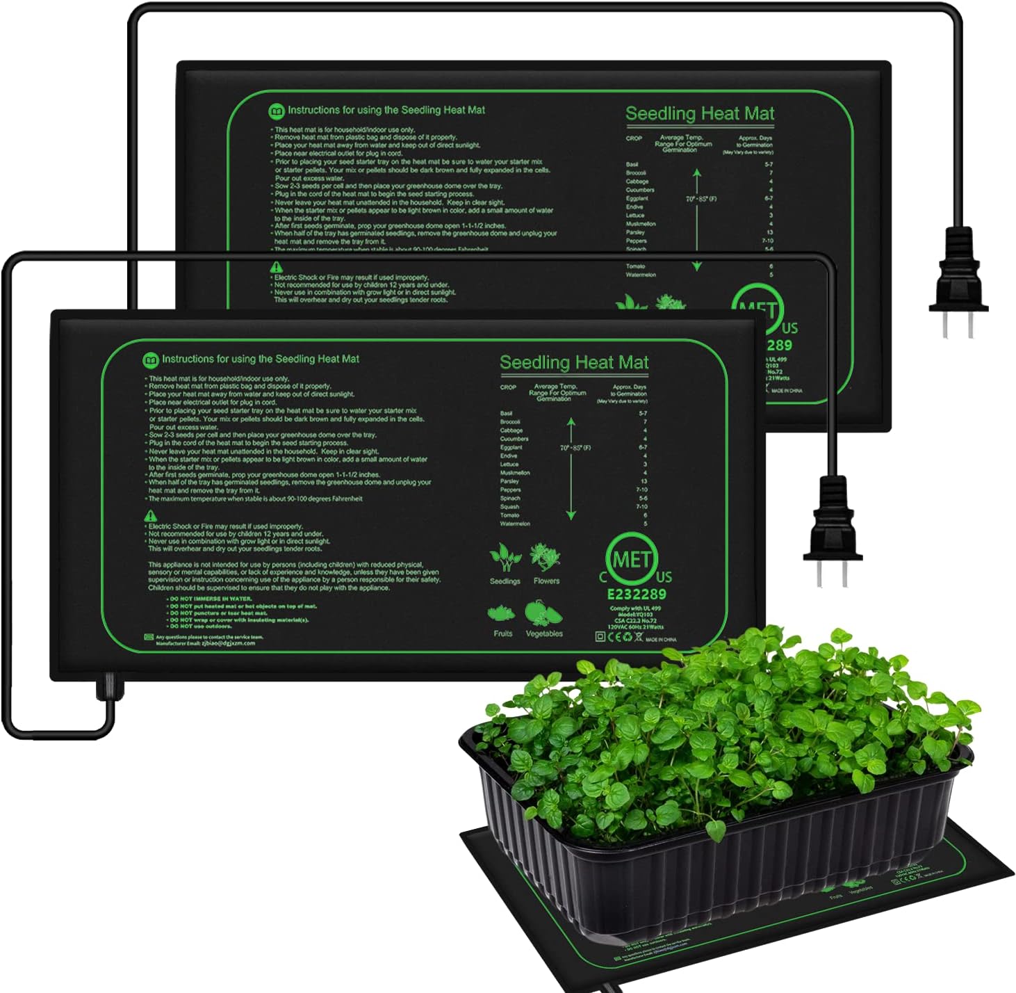 Heat Mat Seedling - 10/25/50 см нагревательный коврик для рассады