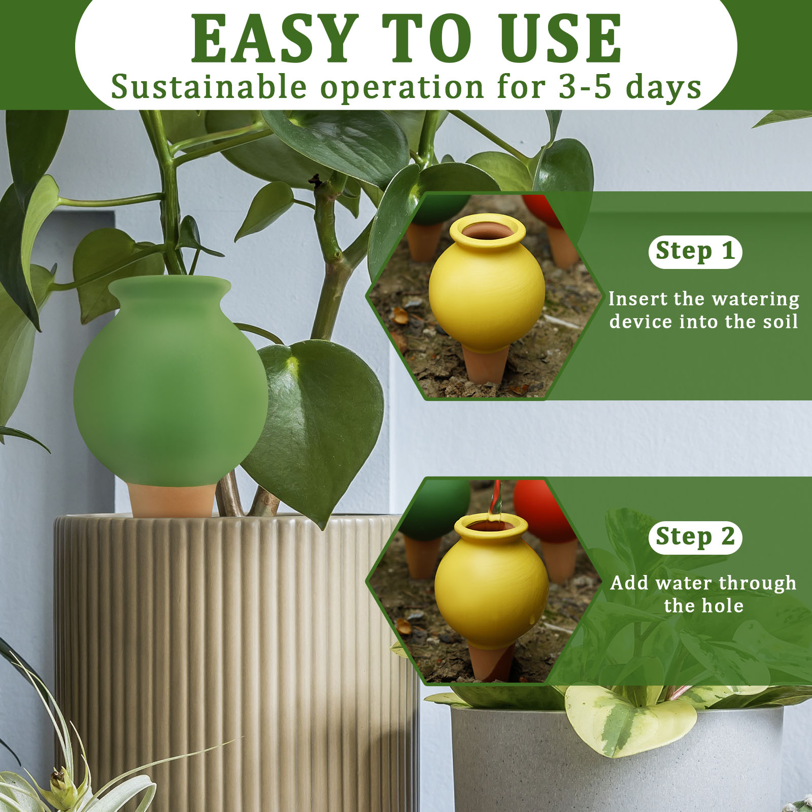 8 шт., терракотовые самополиво – обзор и цена Self Watering Insert